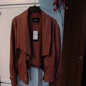 Oak & Ash Women's Tan Leather Jacket